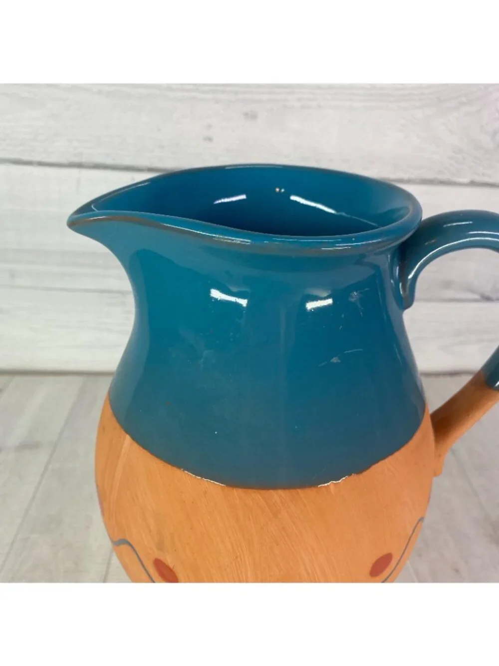 Vintage Himark TERRA COTTA Turquoise Glaze South Western 8.25